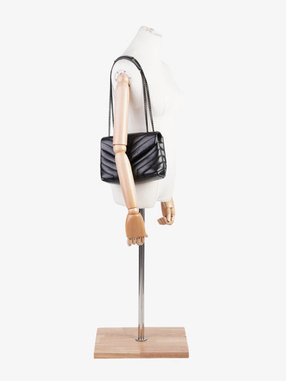 Saint Laurent Loulou Leather Black Shoulder Bag Style 11