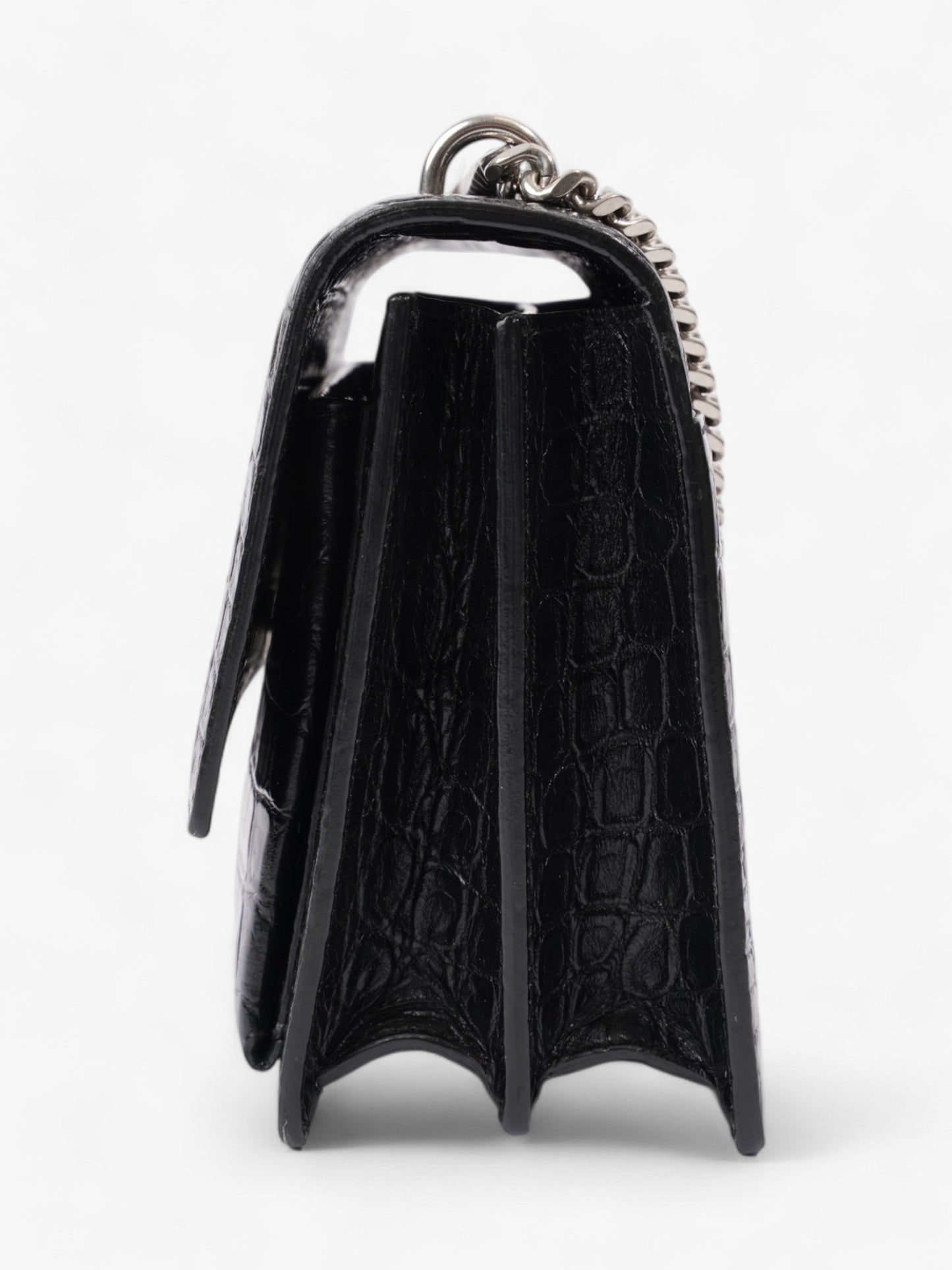 Saint Laurent Sunset Leather Black Shoulder Bag Style 11