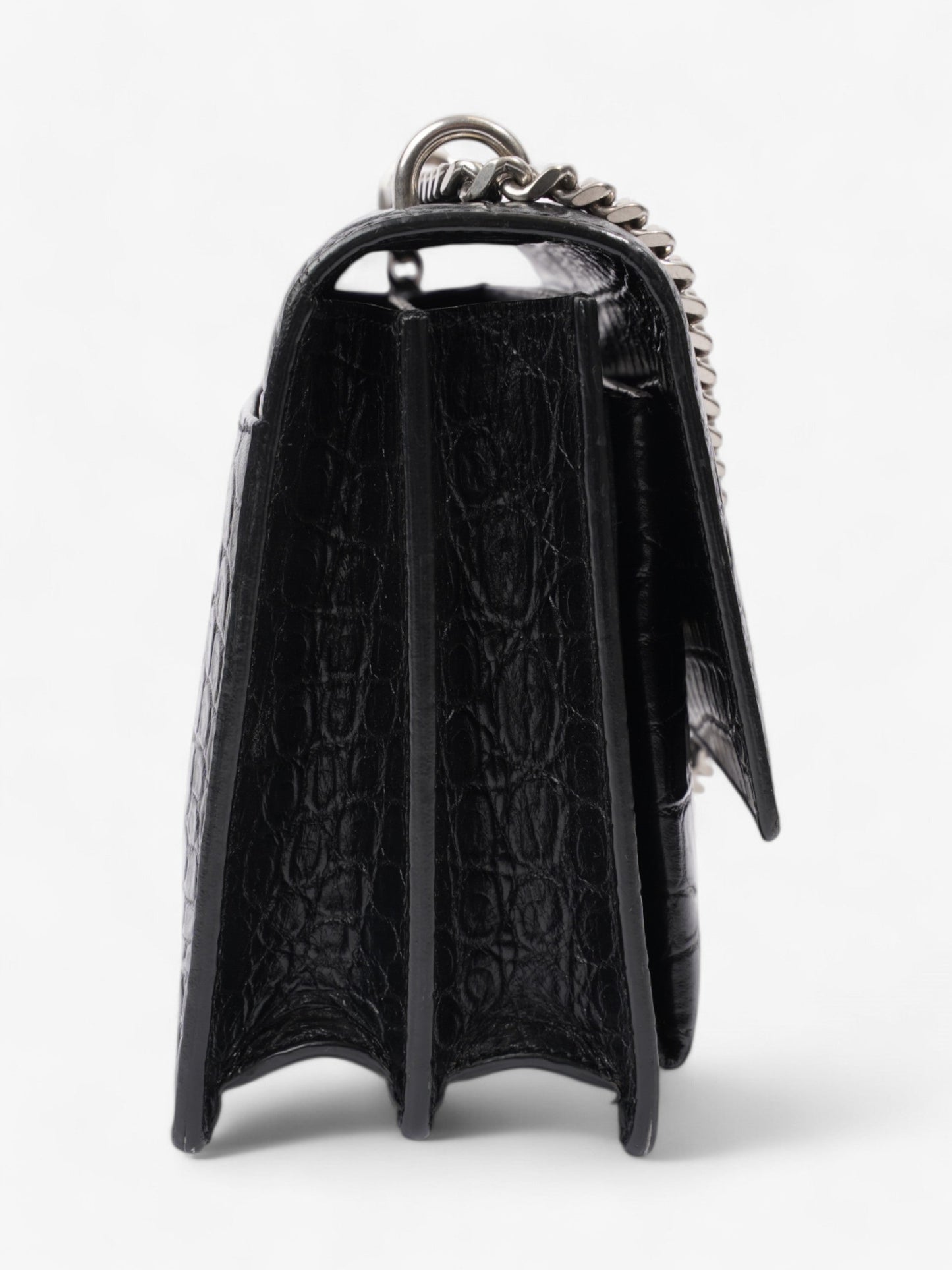 Saint Laurent Sunset Leather Black Shoulder Bag Style 11