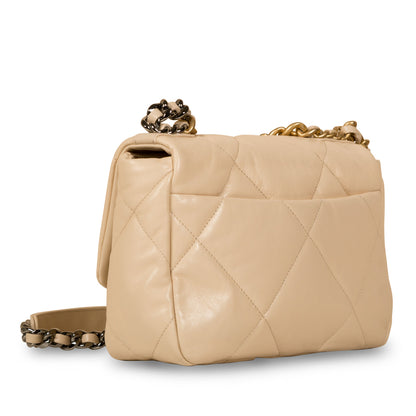 Chanel Chanel 19 Lambskin Gold Shoulder Bag Style 25