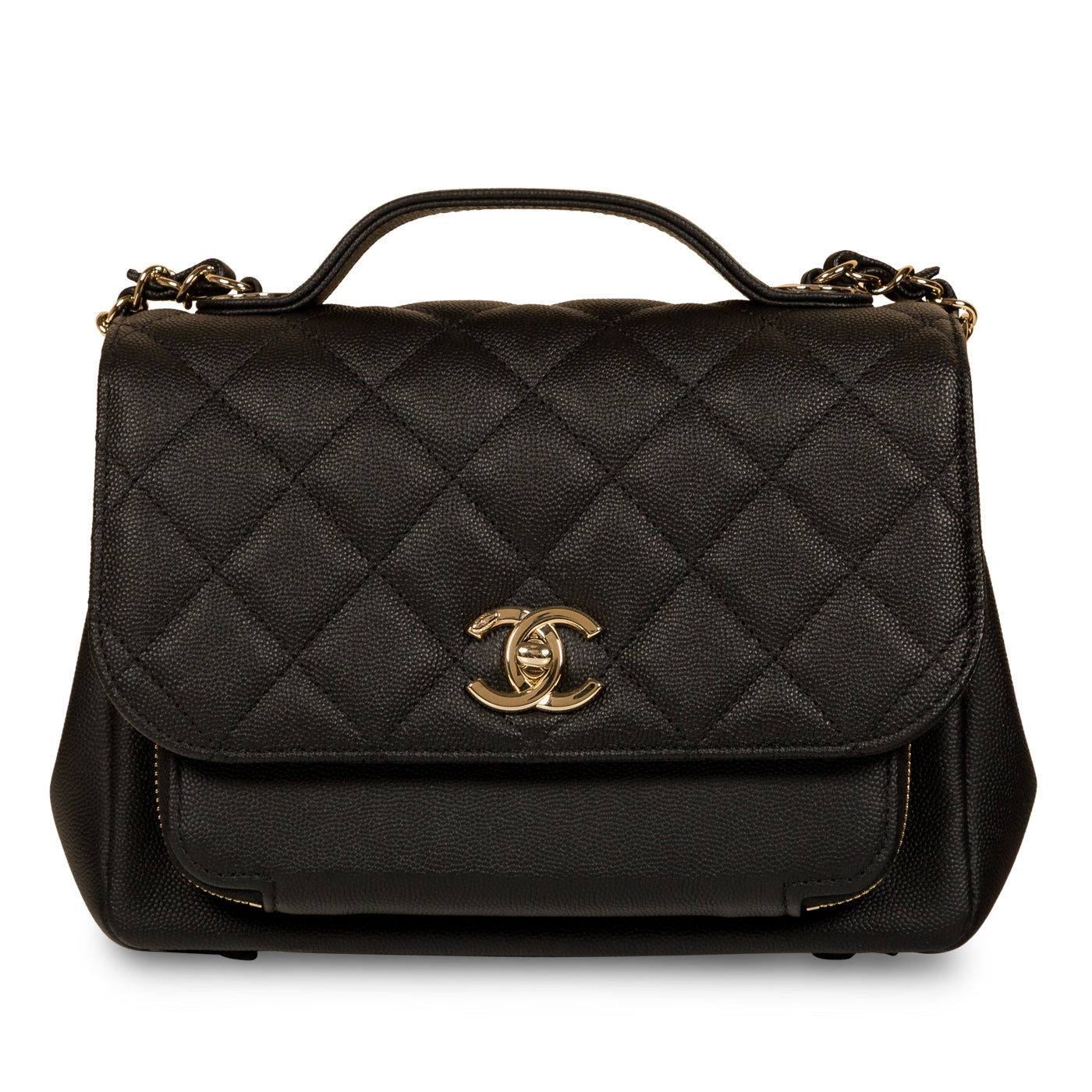 Chanel Timeless Caviar Black Shoulder Bag Caviar