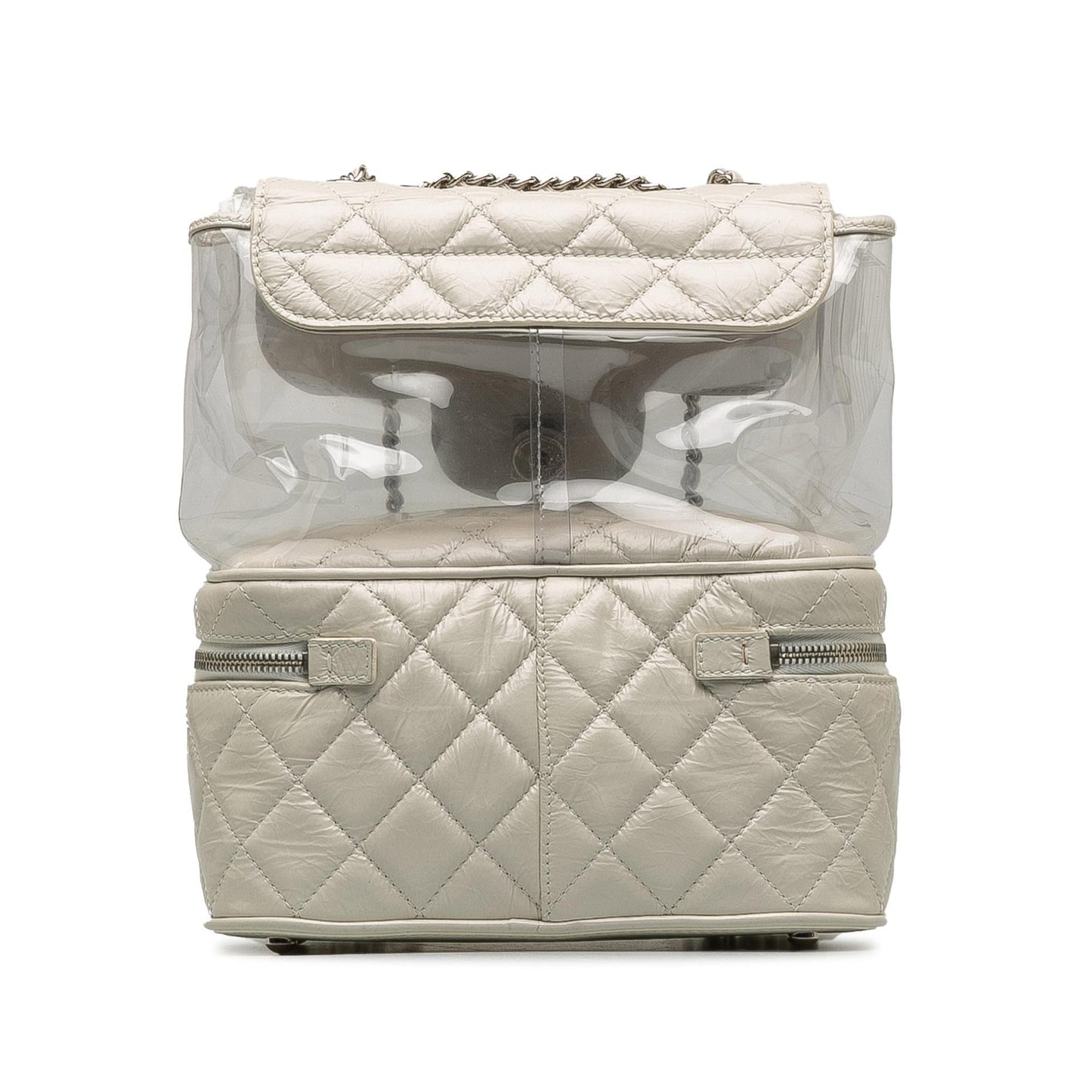 Chanel Gabrielle Lambskin White Shoulder Bag Style 3