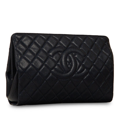 Chanel Classic Cc Clutch - Caviar