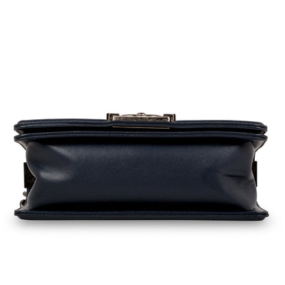 Chanel Boy Bag Lambskin Black Shoulder Bag Style 45