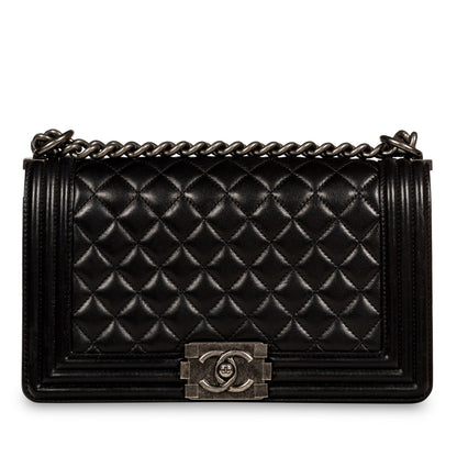 Chanel Boy Bag - Old Medium - Lambskin