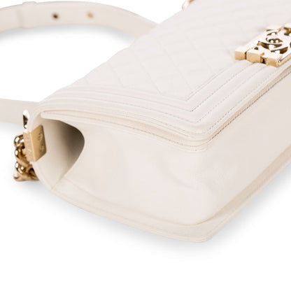 Chanel Boy Bag Caviar Gold Shoulder Bag Style 5