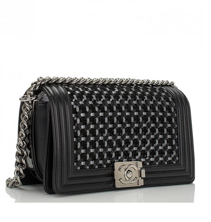 Chanel Boy Lambskin Shoulder Bag Style 25