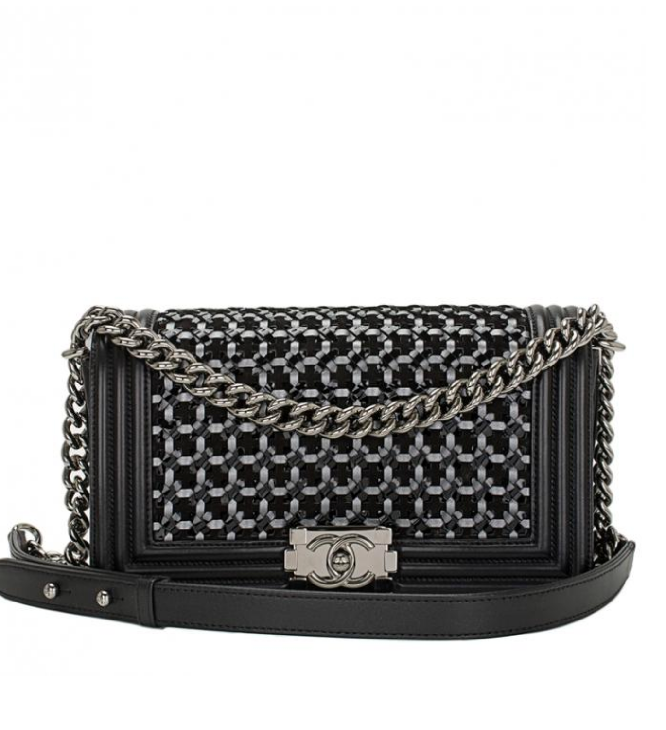Chanel Boy Lambskin Shoulder Bag Style 25