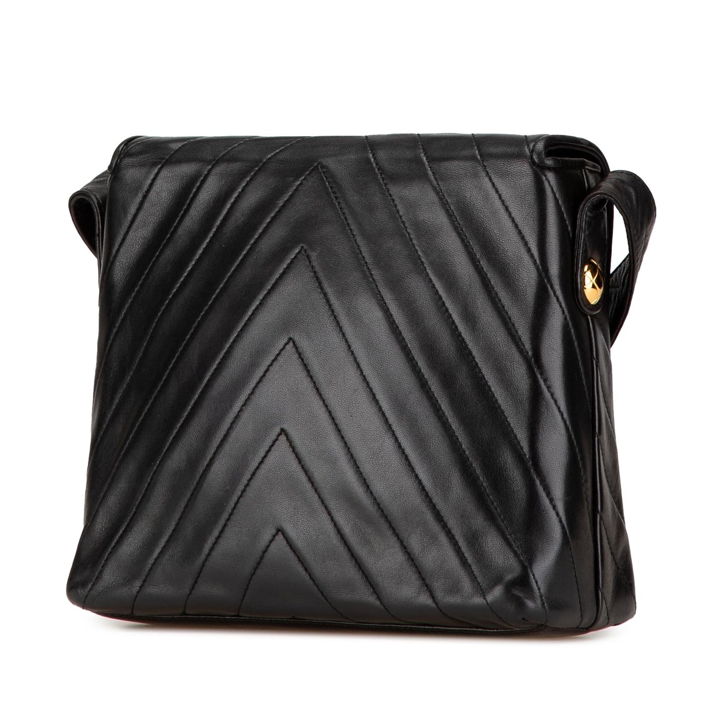 Chanel Gabrielle Lambskin Black Shoulder Bag Style 63