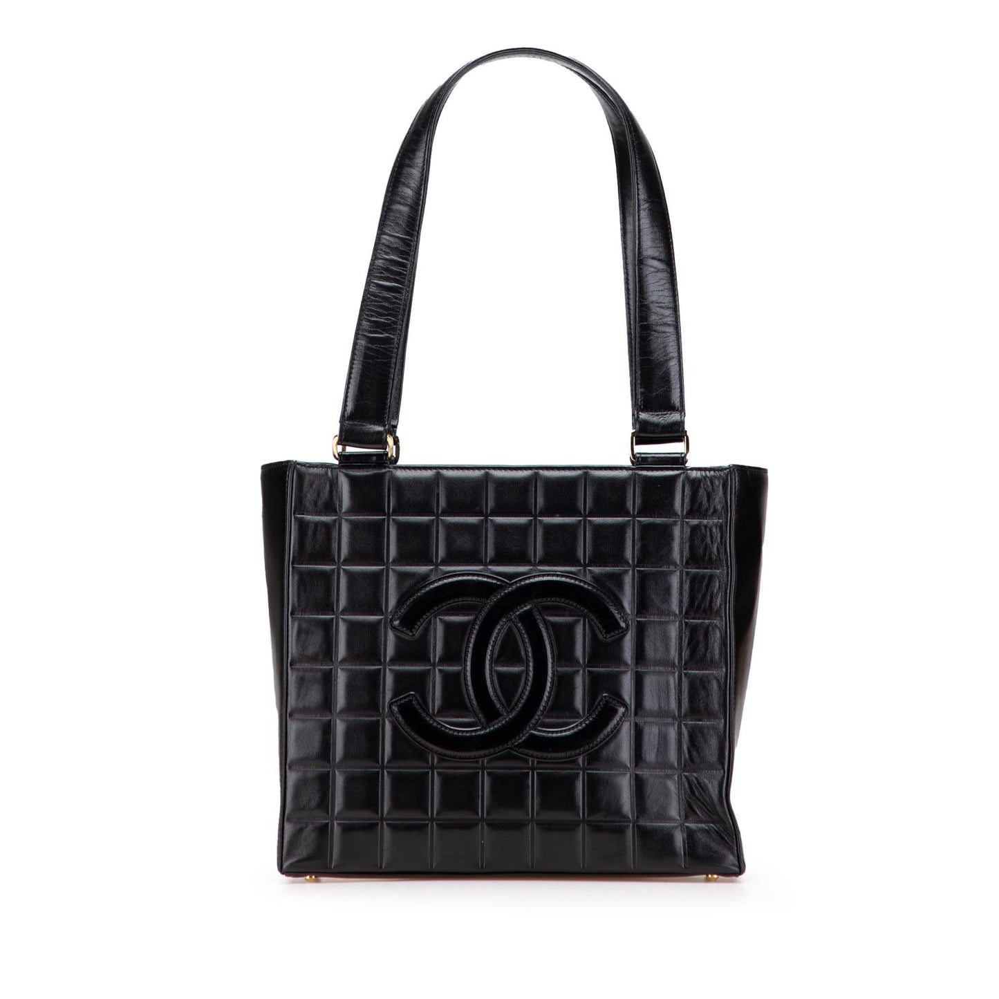 Chanel Cc Chocolate Bar Lambskin Tote
