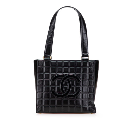 Chanel Cc Chocolate Bar Lambskin Tote