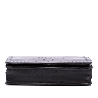 Chanel Cc Embossed Lambskin Wallet On Chain