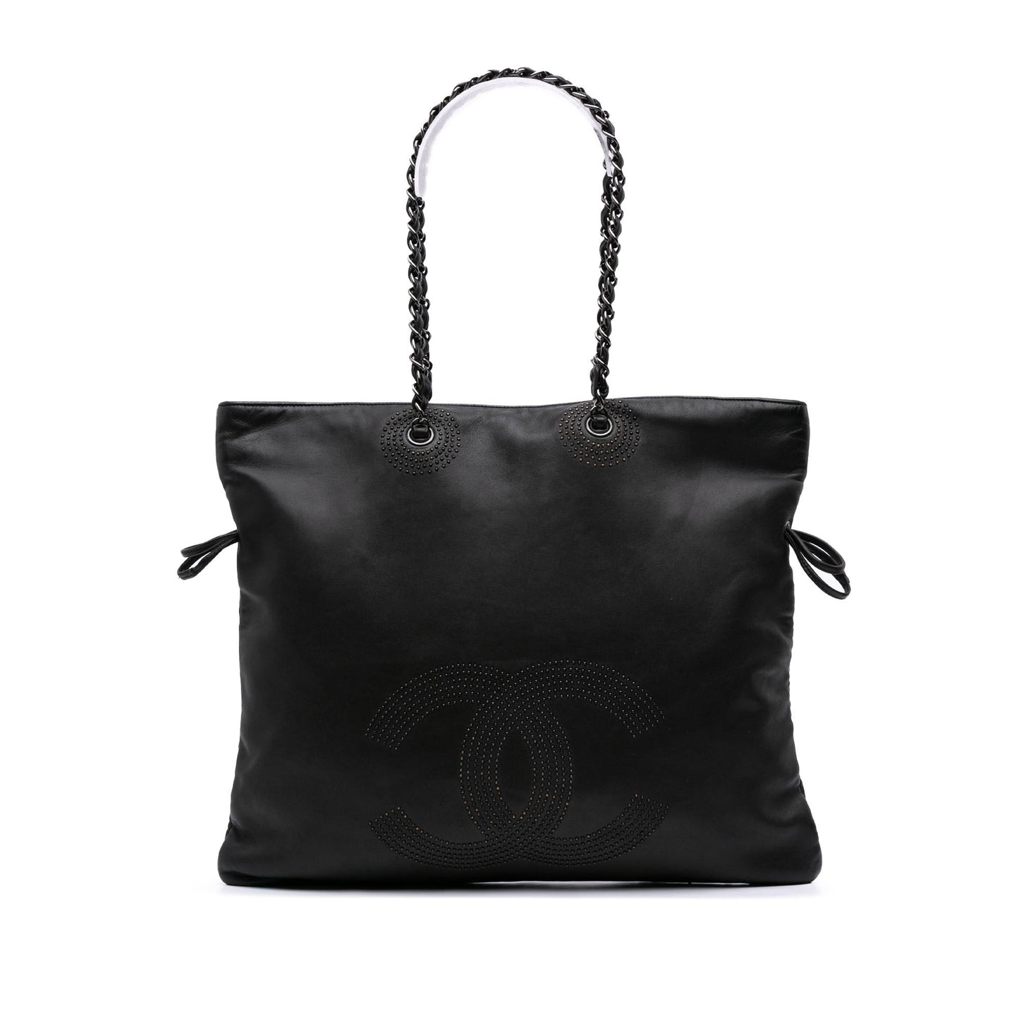 Chanel Cc Lambskin Studded Bonbons Tote