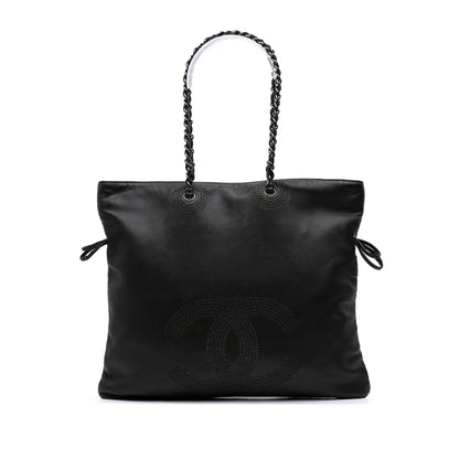 Chanel Cc Lambskin Studded Bonbons Tote