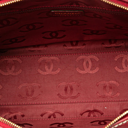 Chanel Cc Lambskin Wild Stitch Handbag