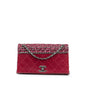Chanel Cc Lambskin And Tweed Flap