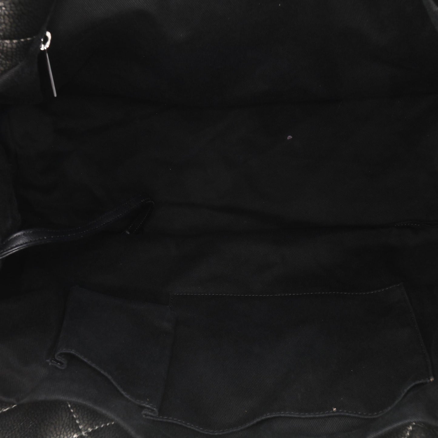 Chanel Cc Metallic Caviar Soft Tote