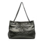 Chanel Cc Metallic Caviar Soft Tote