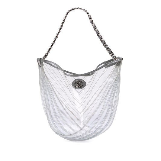 Chanel Gabrielle Silver Shoulder Bag