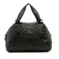 Chanel Cc Quilted Aged Calfskin Coco Rider Bowling Bag