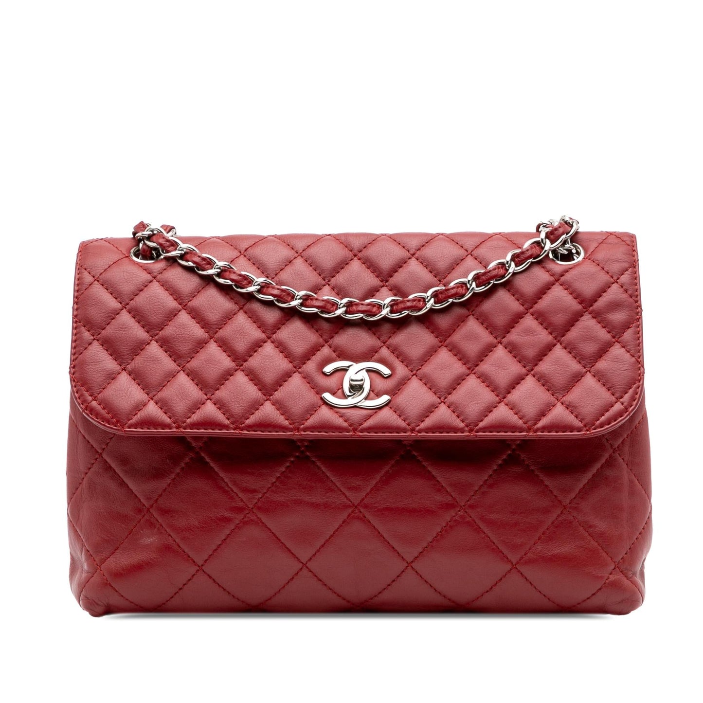 Chanel Cc Quilted Calfskin In The Business Flap