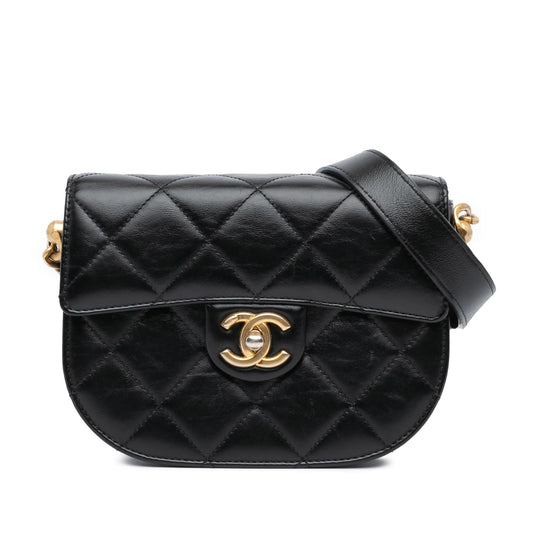 Chanel Gabrielle Calfskin Black Shoulder Bag Style 3