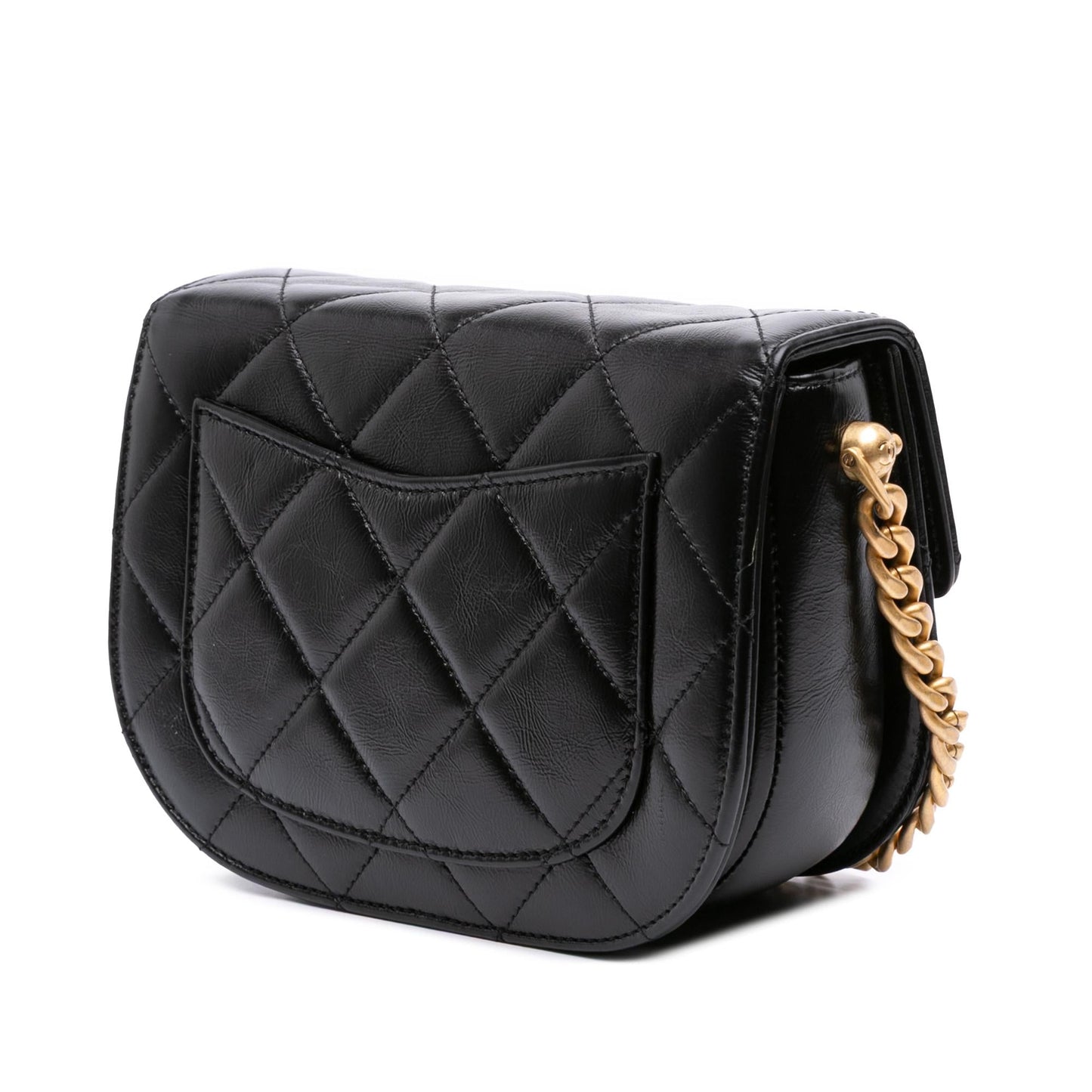 Chanel Gabrielle Calfskin Black Shoulder Bag
