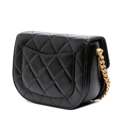 Chanel Gabrielle Calfskin Black Shoulder Bag