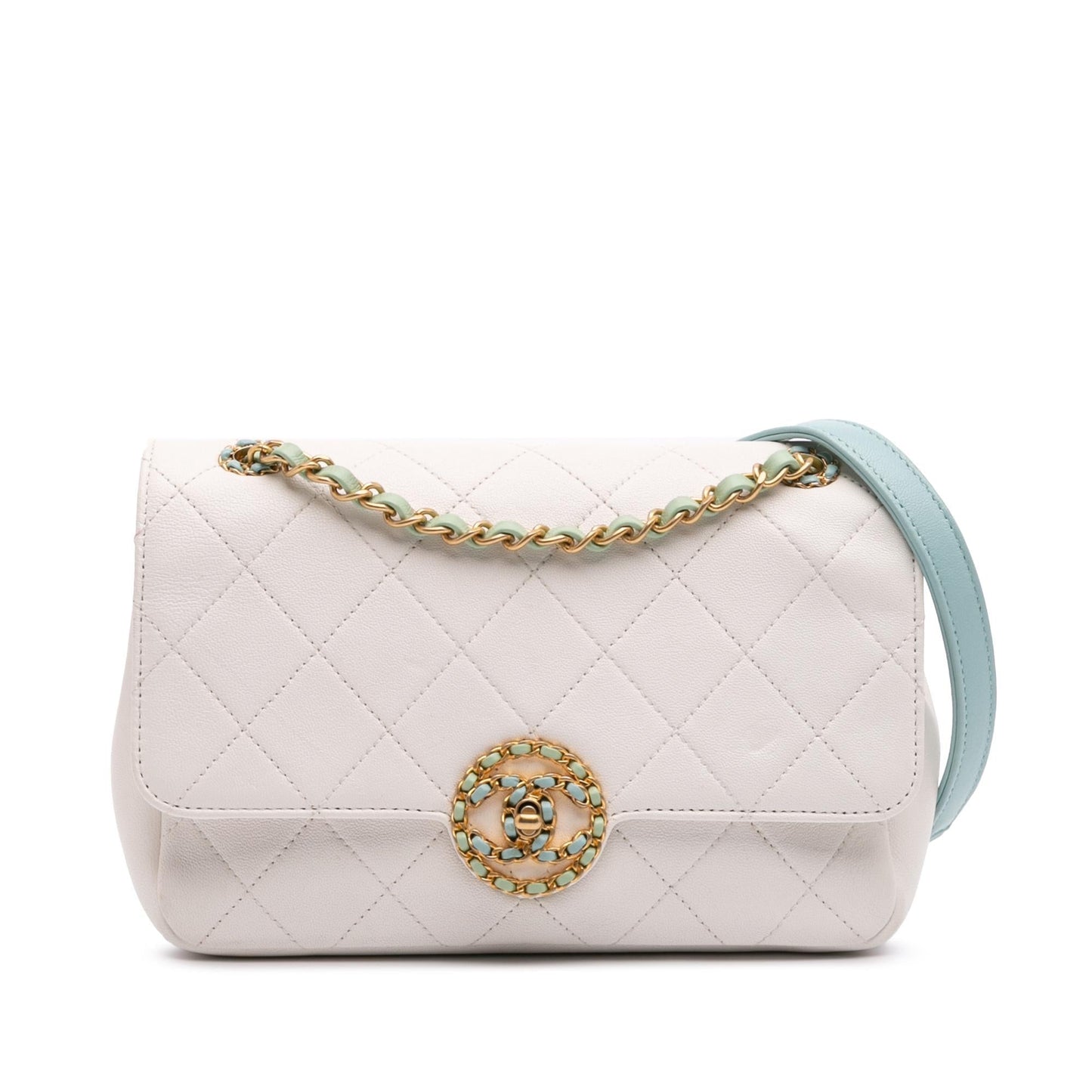 Chanel Cc Quilted Calfskin Single Flap