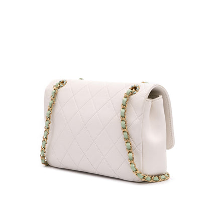 Chanel Cc Quilted Calfskin Single Flap