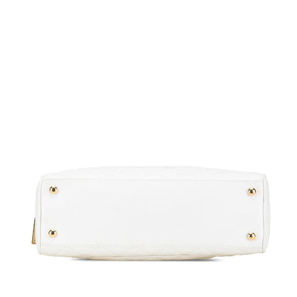 Chanel Cc Quilted Caviar Bowling Bag