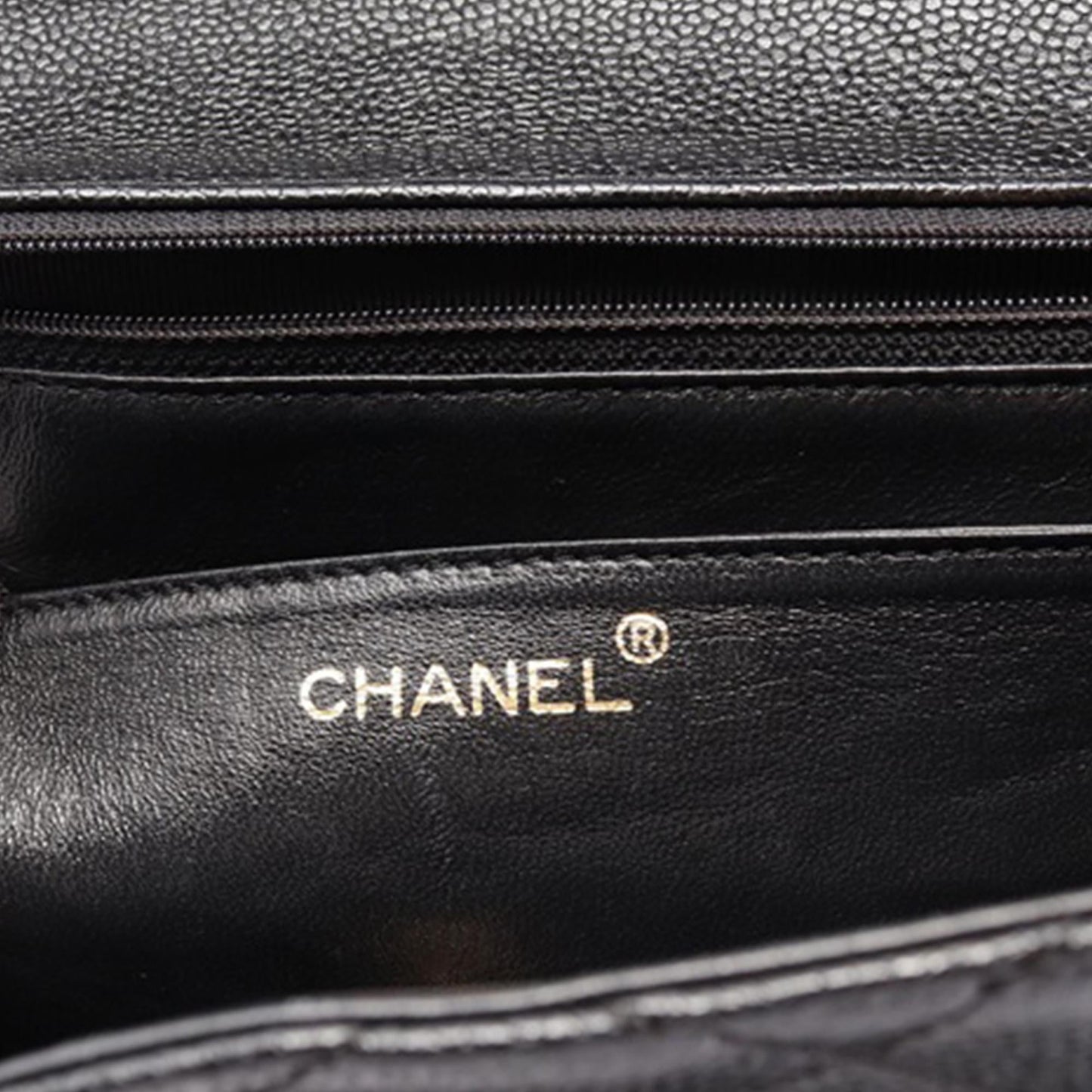 Chanel Cc Quilted Caviar Kelly Top Handle Bag