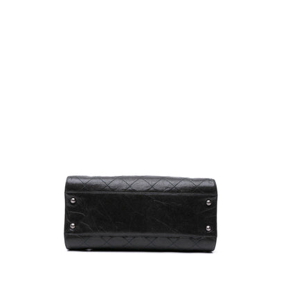 Chanel Cc Quilted Crumpled Caviar Crave Tote
