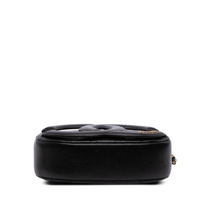 Chanel Cc Quilted Lambskin Coco Midnight Camera Bag