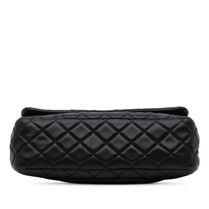 Chanel Gabrielle Lambskin Black Shoulder Bag Style 71