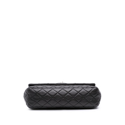 Chanel Cc Quilted Lambskin Double Flap