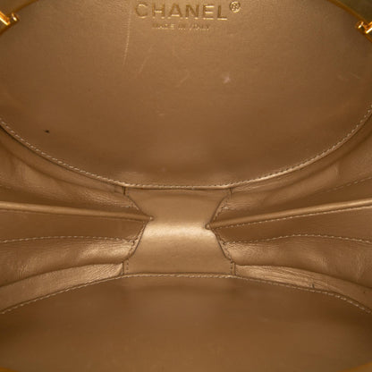 Chanel Cc Quilted Lambskin Frame Vanity Case
