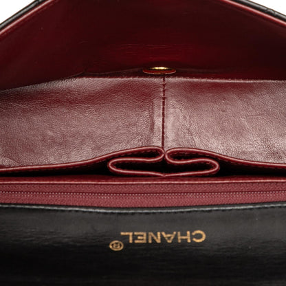 Chanel Cc Quilted Lambskin Full Flap