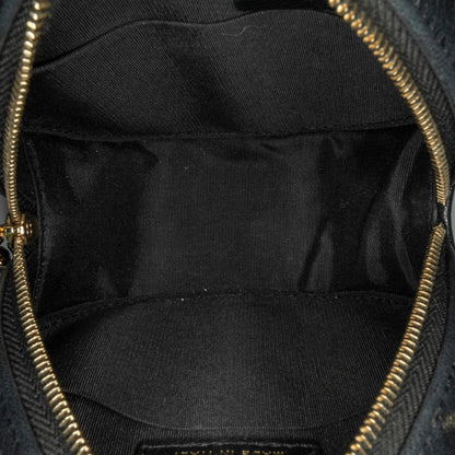 Chanel Cc Quilted Lambskin Round Clutch With Chain