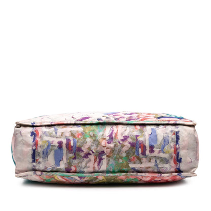 Chanel Cc Quilted Nylon Graffiti Watercolour Shopping Tote
