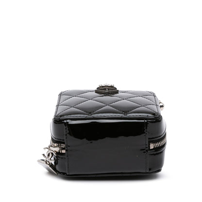 Chanel Gabrielle Patent Leather Black Shoulder Bag Style 20