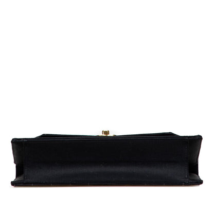 Chanel Gabrielle Satin Black Shoulder Bag