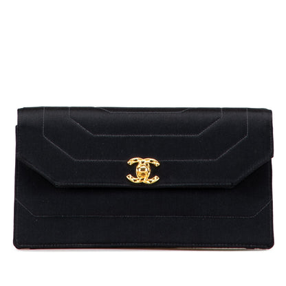 Chanel Gabrielle Satin Black Shoulder Bag