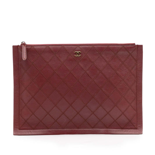 Chanel Gabrielle Lambskin Red Shoulder Bag Style 10