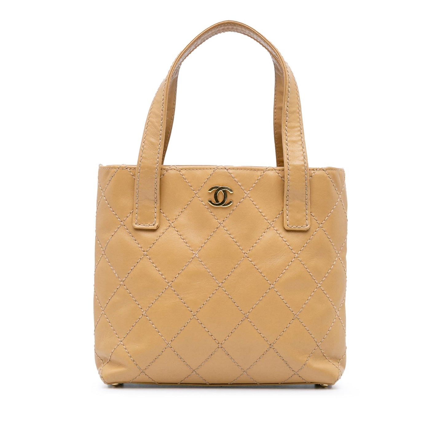Chanel Cc Wild Stitch Calfskin Handbag
