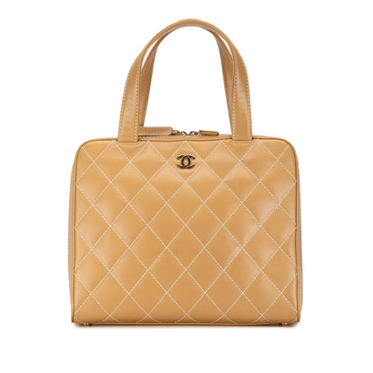 Chanel Gabrielle Lambskin Brown Shoulder Bag Style 15