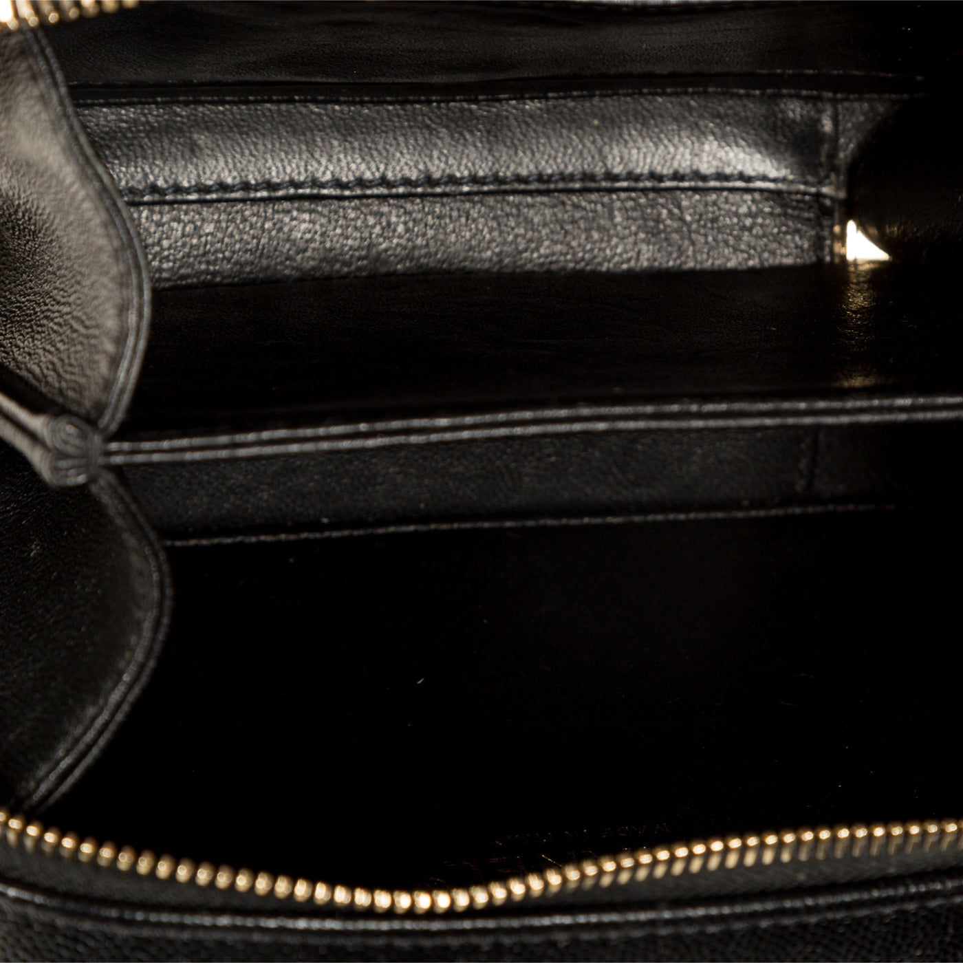 Chanel Vanity Caviar Black Clutch Style 7