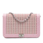 Chanel Calfskin Crystal Studded Boy Wallet On Chain