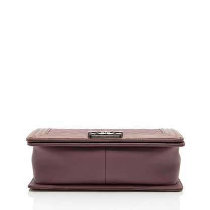 Chanel Calfskin Patent Old Medium Boy Bag