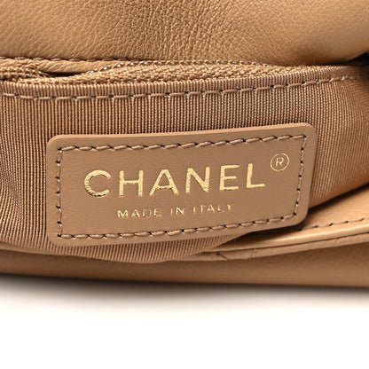 Chanel Flap Quilted Calfskin Leather Shoulder Bag